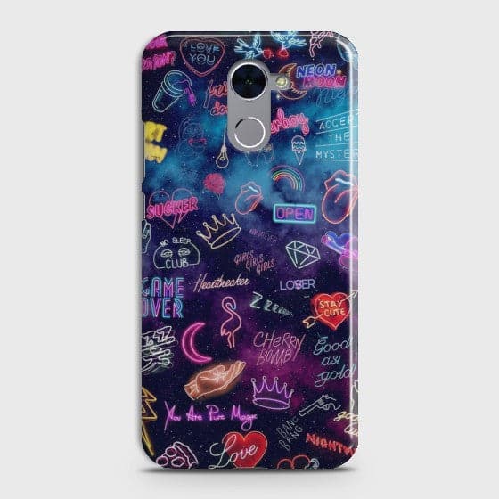 HUAWEI Y7 PRIME (2017) Neon Galaxy Case
