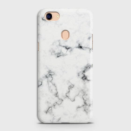 OPPO F5 White Liquid Marble Case
