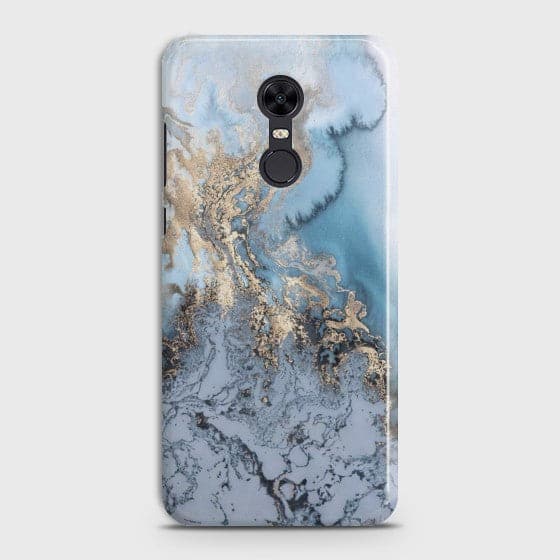 XIAOMI REDMI 5 Golden Blue Marble Case