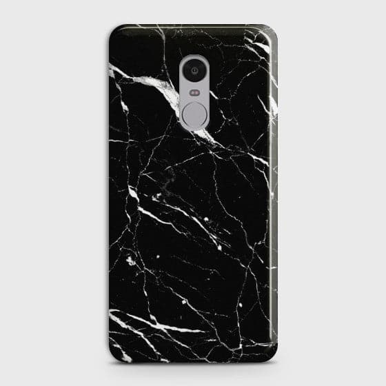 XIAOMI REDMI NOTE 4 Trendy Black Marble Premium Printed hard case CS-27308