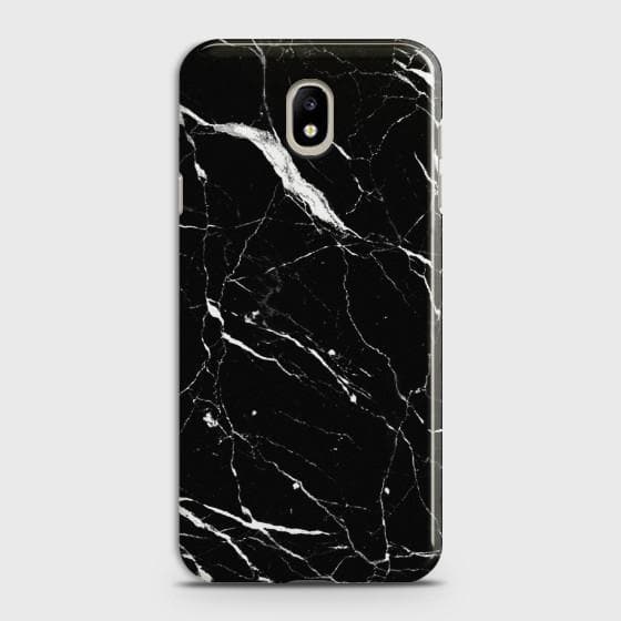 Samsung Galaxy J7 2017 Trendy Black Marble design Case