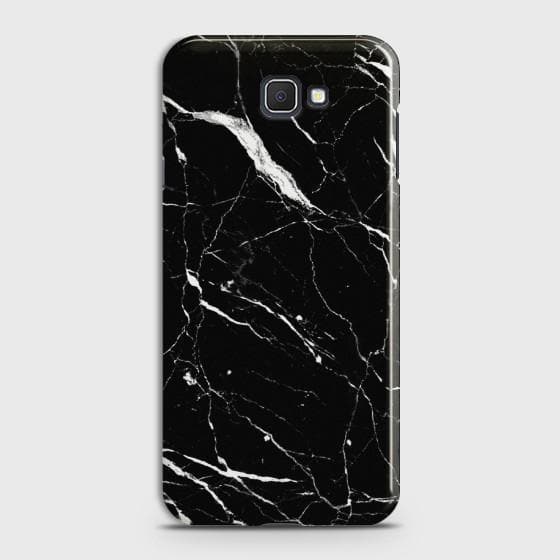 Samsung Galaxy J7 Prime Trendy Black Marble design Case