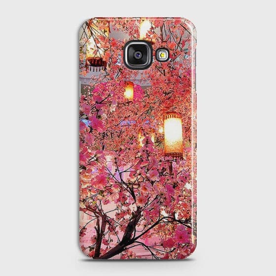 SAMSUNG GALAXY A7 (2016) Pink blossoms Lanterns Premium Printed  HARD CASE CS-31188