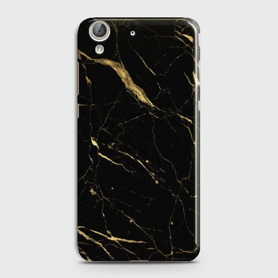Huawei Y6II Classic Golden Black Marble Case