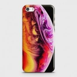 IPHONE 5/5C/5S Texture Colorful Moon Case
