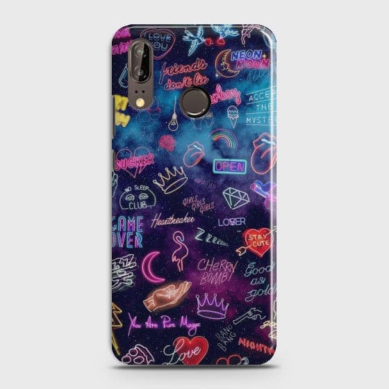 Huawei P20 Neon Galaxy Case