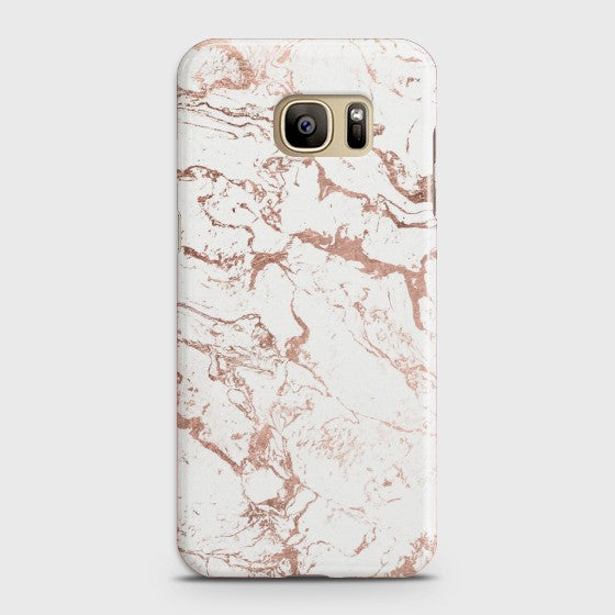 SAMSUNG GALAXY S7 EDGE Chick RoseGold Marble Case