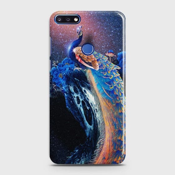 Huawei Y6 Prime 2018 Peacock Diamond Embroidery Case