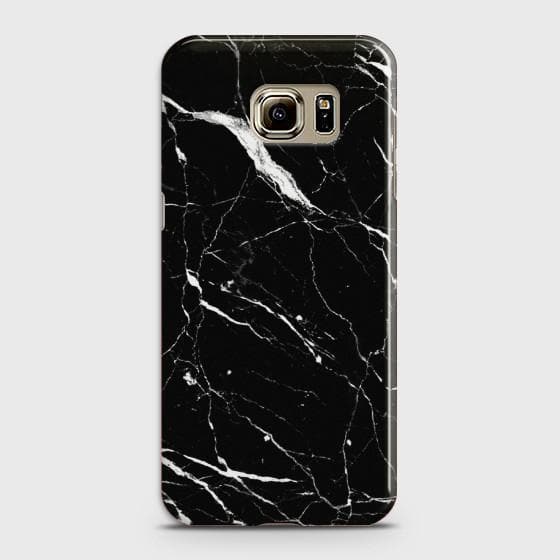 Samsung Galaxy S6 Edge Plus Trendy Black Marble design Case