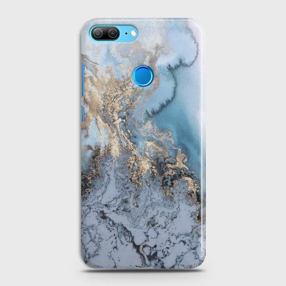 HUAWEI HONOR 9 LITE Golden Blue Marble Case