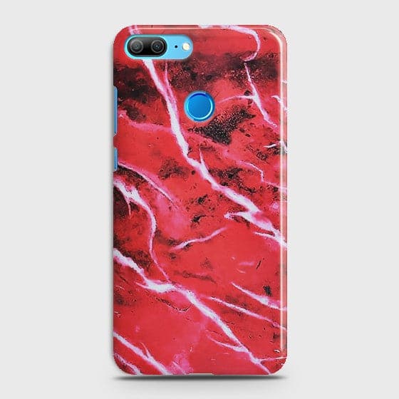 HUAWEI HONOR 9 LITE Red Marble Paint Case