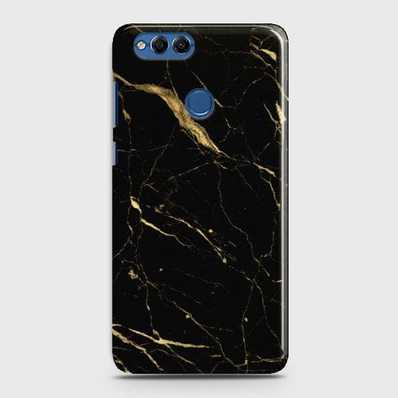 HUAWEI HONOR 7X Classic Golden Black Marble Case