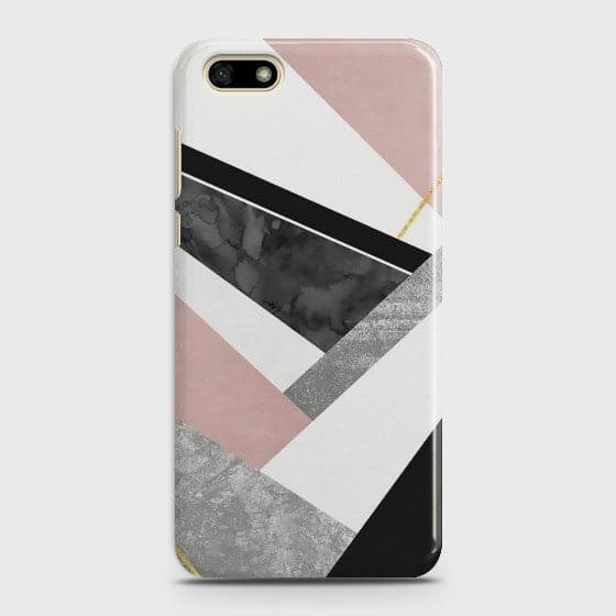 HUAWEI HONOR 7S Geometric Luxe Marble Case