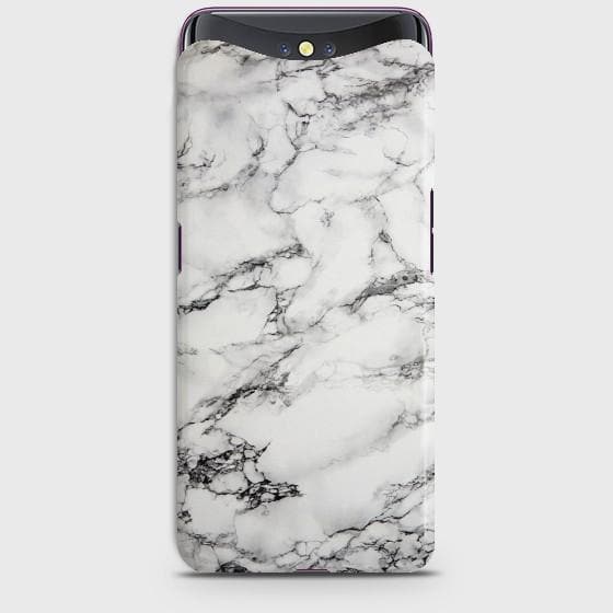 OPPO FIND X Trendy White Marble Case