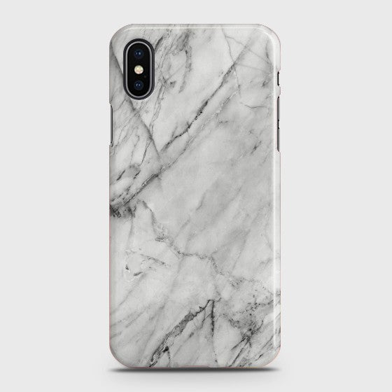 IPHONE XS Realistic White Marble Case