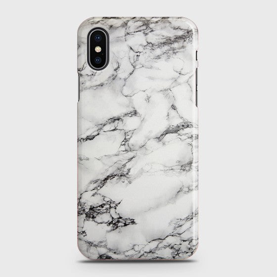 IPHONE XS Trendy White Marble Case