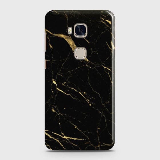 HUAWEI HONOR 5X Classic Golden Black Marble Case