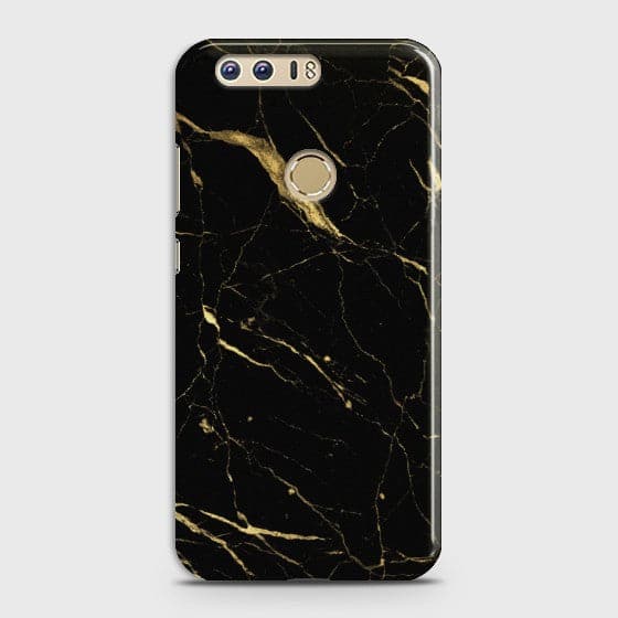 HUAWEI HONOR 8 Classic Golden Black Marble Case