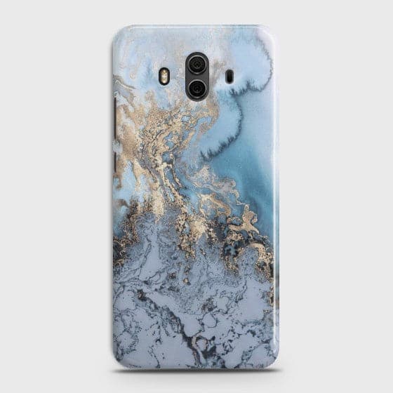 HUAWEI MATE 10 Golden Blue Marble Case