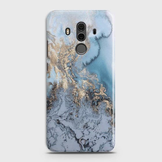HUAWEI MATE 10 PRO Golden Blue Marble Case