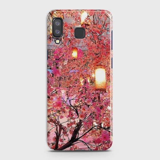 SAMSUNG GALAXY A8 STAR(A9 STAR) Pink blossoms Lanterns Case