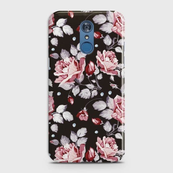 LG Q7 Blush Rose Flowers Case