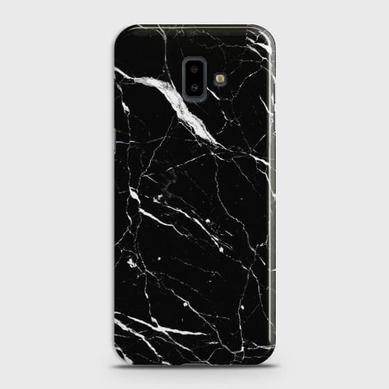 SAMSUNG GALAXY J6 PLUS Trendy Black Marble Case