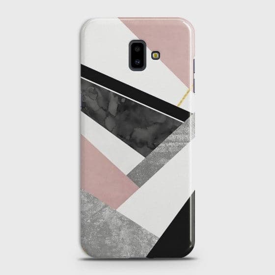 SAMSUNG GALAXY J6 PRIME Geometric Luxe Marble Case