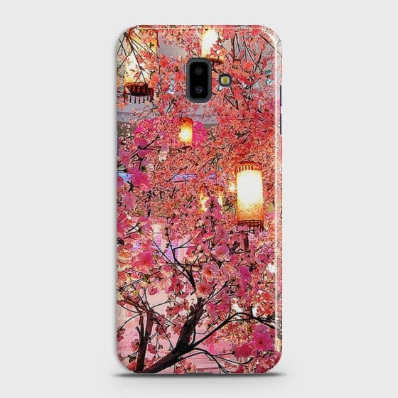 SAMSUNG GALAXY J6 PRIME Pink blossoms Lanterns Case