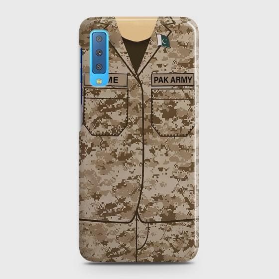 SAMSUNG GALAXY A7 (2018) Army Costume With Custom Name Case