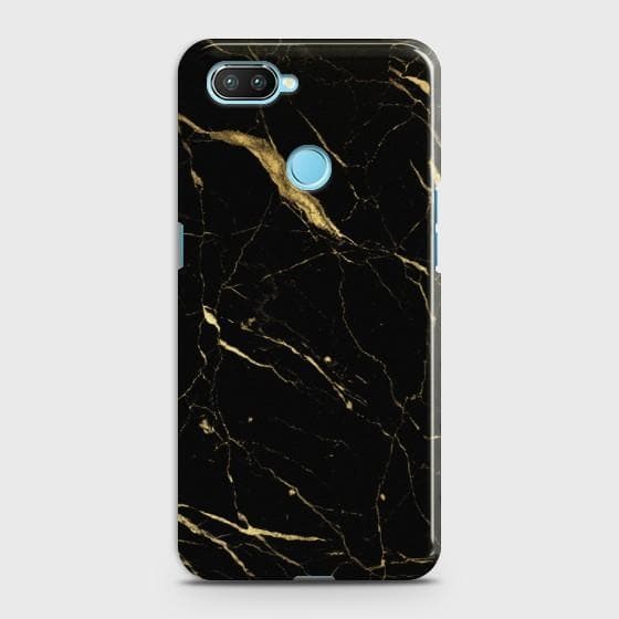 Oppo Realme 2 Classic Golden Black Marble Case