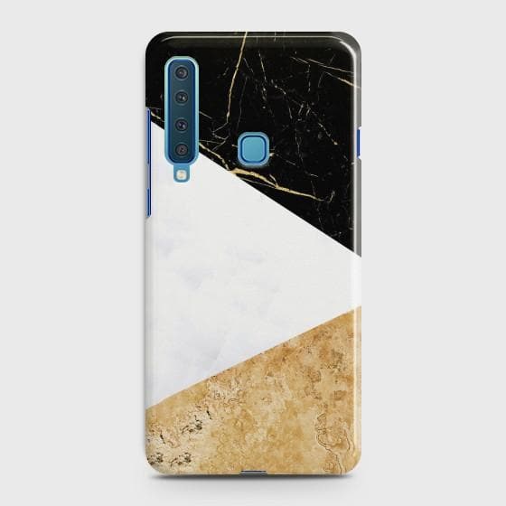 SAMSUNG GALAXY A9 (2018) Gold Marble collage Case