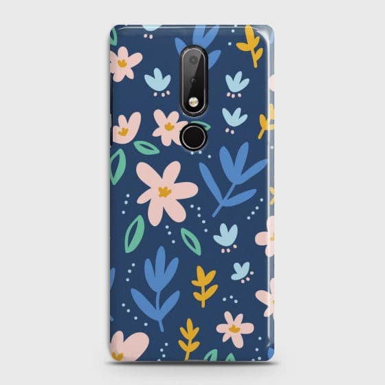 Nokia 7.1 Colorful Flowers Case