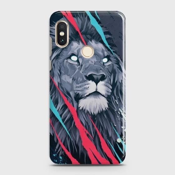 XIAOMI MI 8 Abstract Animated Lion Case