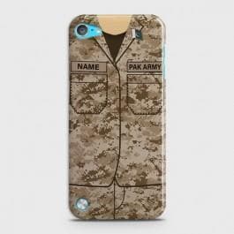 IPOD TOUCH 5 Army Costume WIth Custom Name Case
