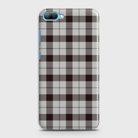Huawei Honor 10 Check Pattern White Case