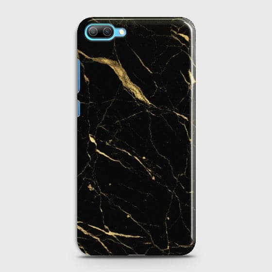 Huawei Honor 10 Classic Golden Black Marble Case