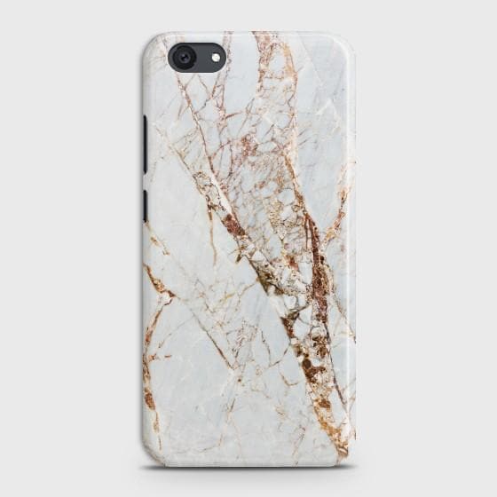 VIVO Y81I White & Gold Marble Case