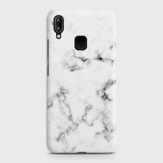 VIVO Y91 White Liquid Marble Case