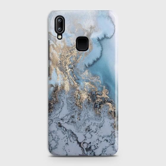 VIVO Y91 Golden Blue Marble Case