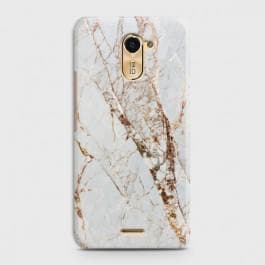 INFINIX HOT 4 (X557) White & Gold Marble Case