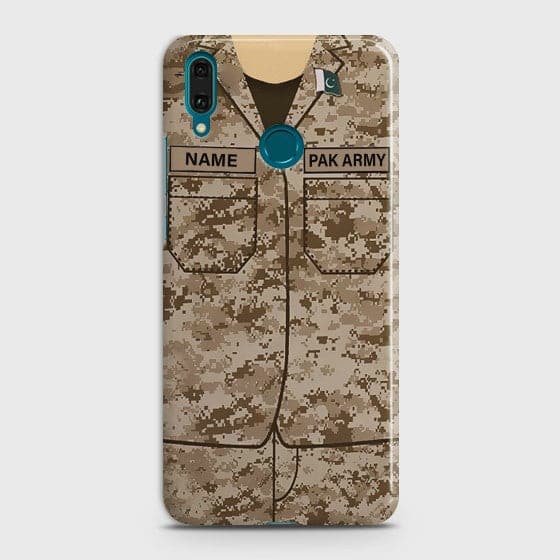 Huawei Y7 2019 Army Costume With Custom Name Case