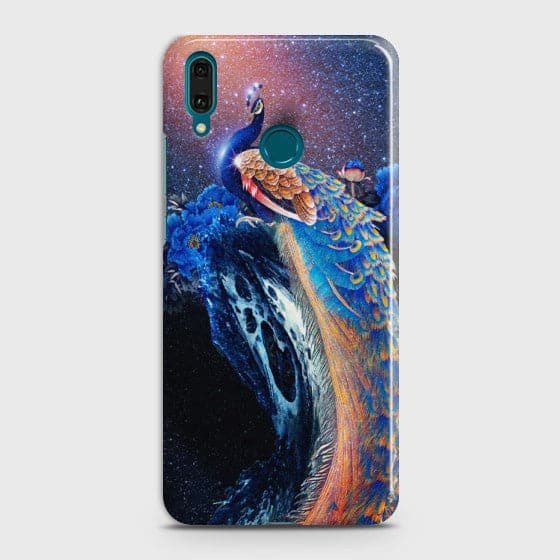 Huawei Y7 2019 Peacock Diamond Embroidery Case