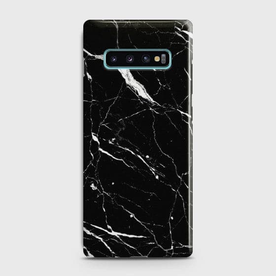 Samsung Galaxy S10 Trendy Black Marble design Case CS-9388