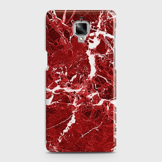 ONEPLUS 3/3T Deep Red Marble Case