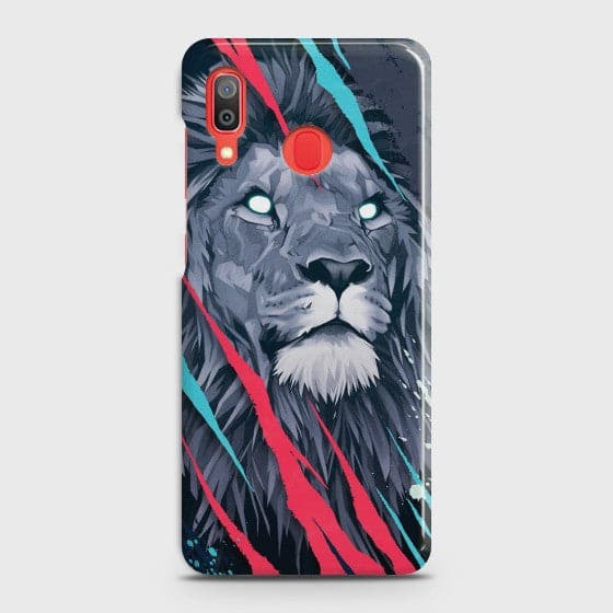 SAMSUNG GALAXY A30 Abstract Animated Lion Case