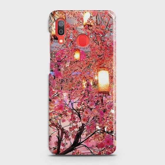 SAMSUNG GALAXY A30 Pink blossoms Lanterns Case