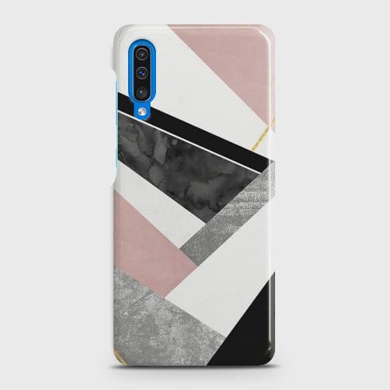 SAMSUNG GALAXY A50 Geometric Luxe Marble Case