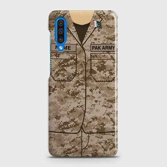 SAMSUNG GALAXY A50 Army Costume With Custom Name Case