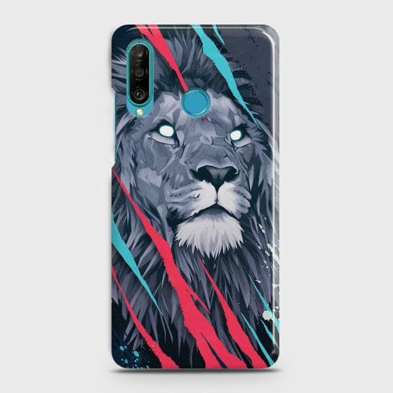 HUAWEI P30 LITE Abstract Animated Lion Case